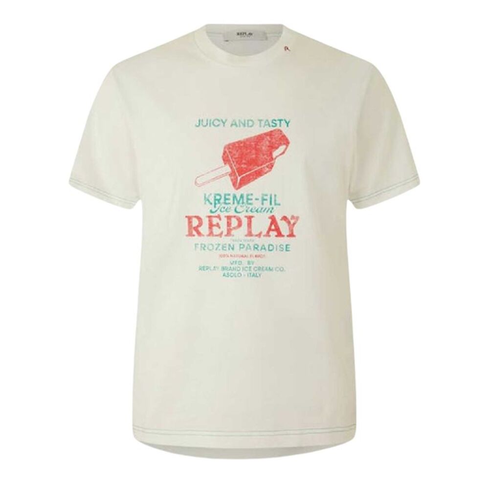 Replay Mens Ice Cream T-Shirt / White
